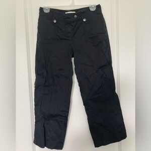 White House Black Market Black Cargo Style Pants Women’s size 00